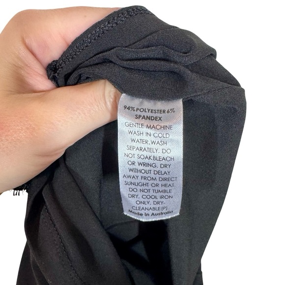 Nookie Sweet Life High Neck Cutout Lace Trim Pencil Midi Dress Black x Revolve - Picture 8 of 13